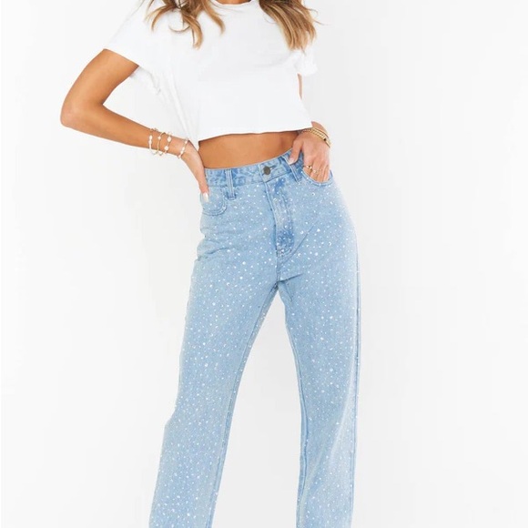 Women's Light Blue Jeans Show Me Your Mumu Icon Size 31 - Picture 1 of 10